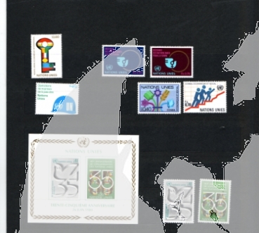 UNO Genf 0088 / 0095 ** - Jahreszusammenstellung 1980